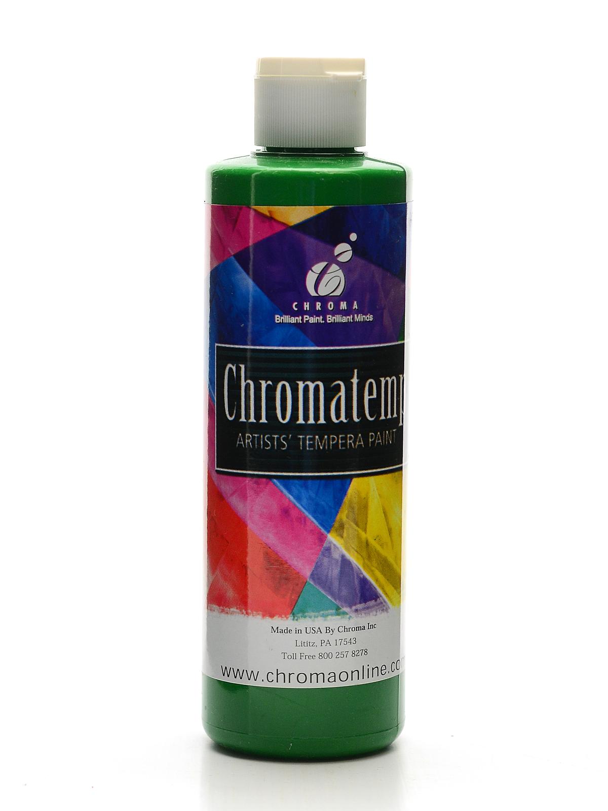ChromaTemp Artists' Tempera Paint Green 8 Oz.