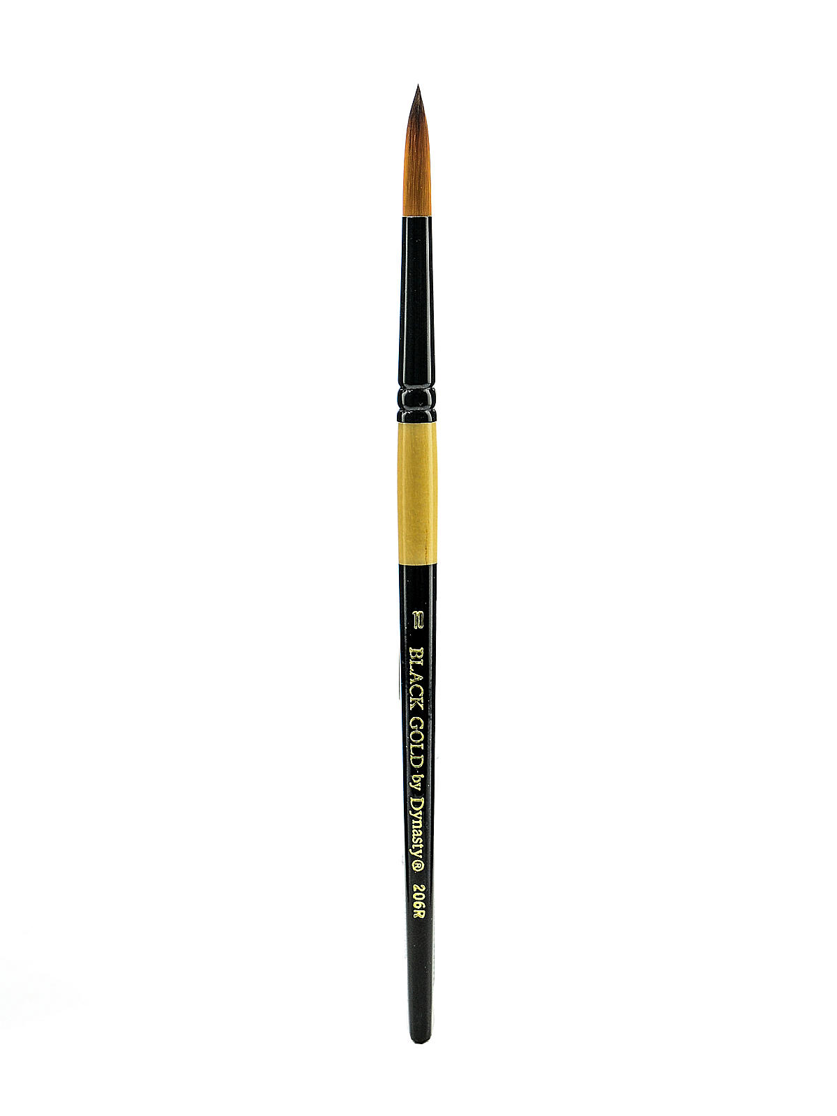 Black Gold Series Synthetic Brushes Short Handle 10 Round
