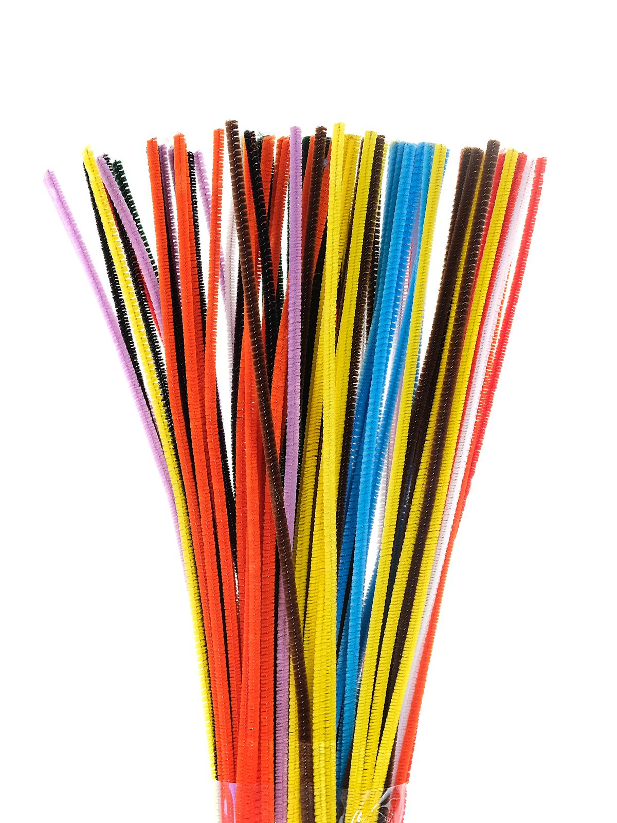 Chenille Stems 4 Mm X 12 In. 100 Pieces Assorted
