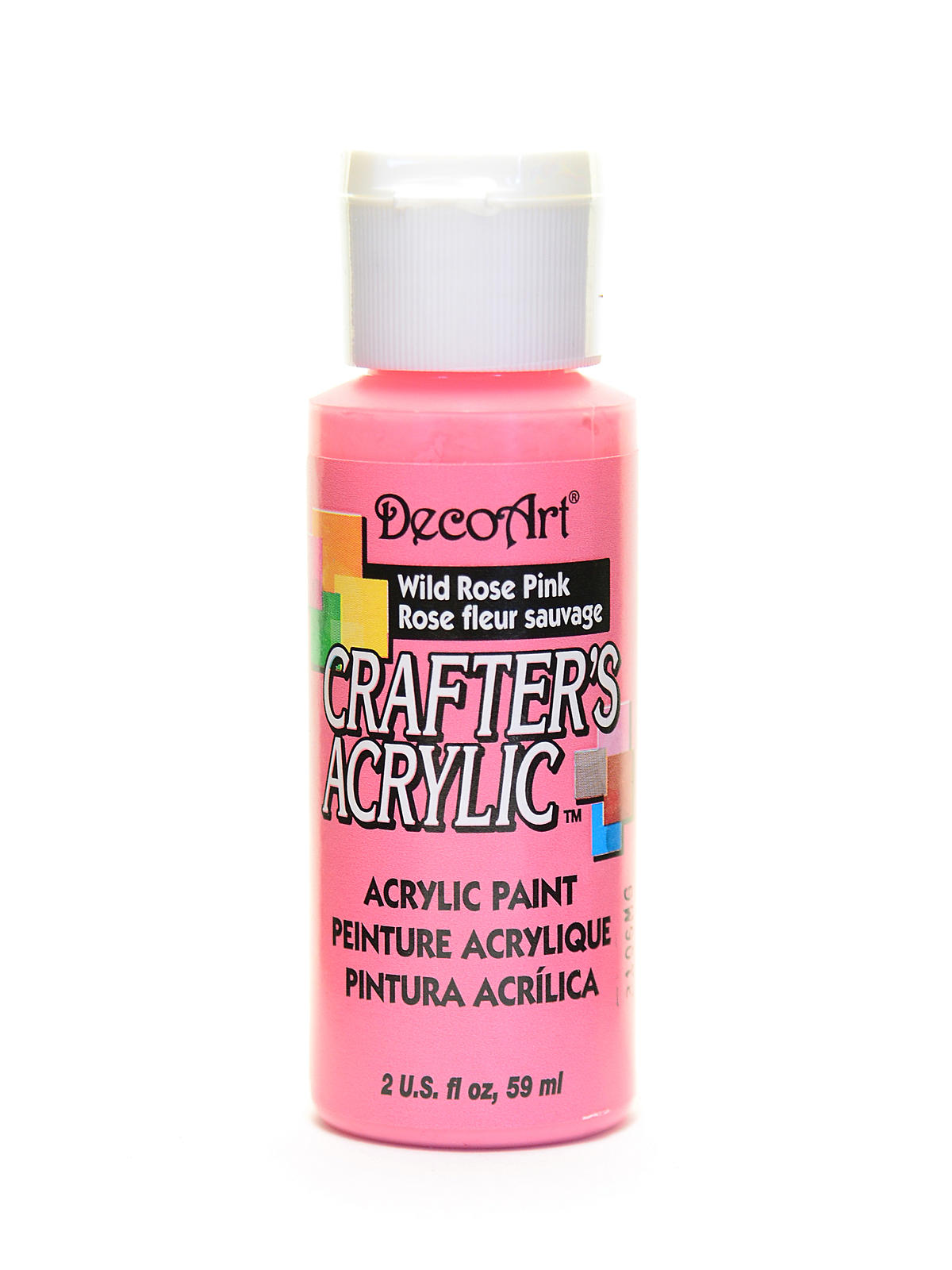 Crafters Acrylic 2 Oz Wild Rose Pink
