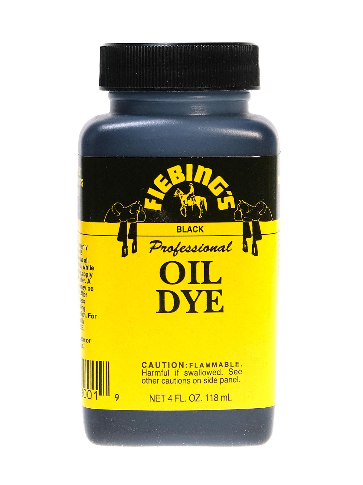 Professional Oil Dye 4 Oz. Bottle Black