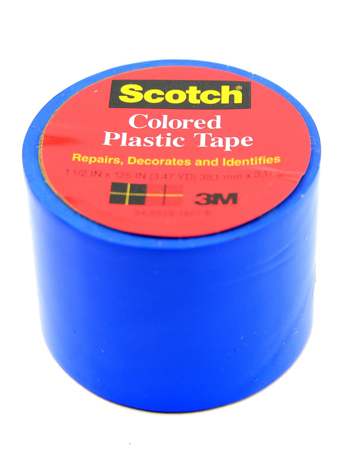 Colored Plastic Tape Blue 1 1 2 In.