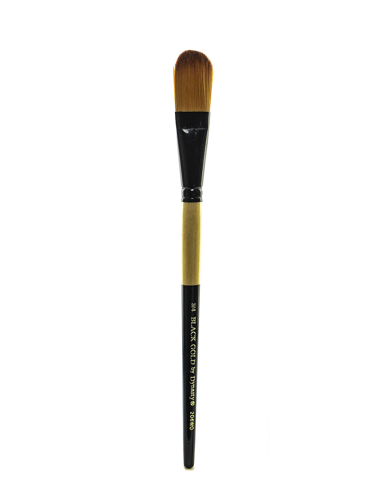 Black Gold Series Synthetic Brushes Short Handle 3 4 In. Oval Wash