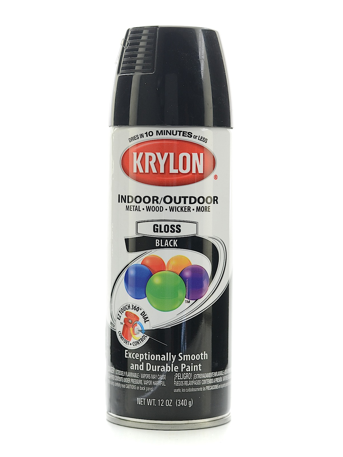 Indoor Outdoor Spray Paint Gloss Black
