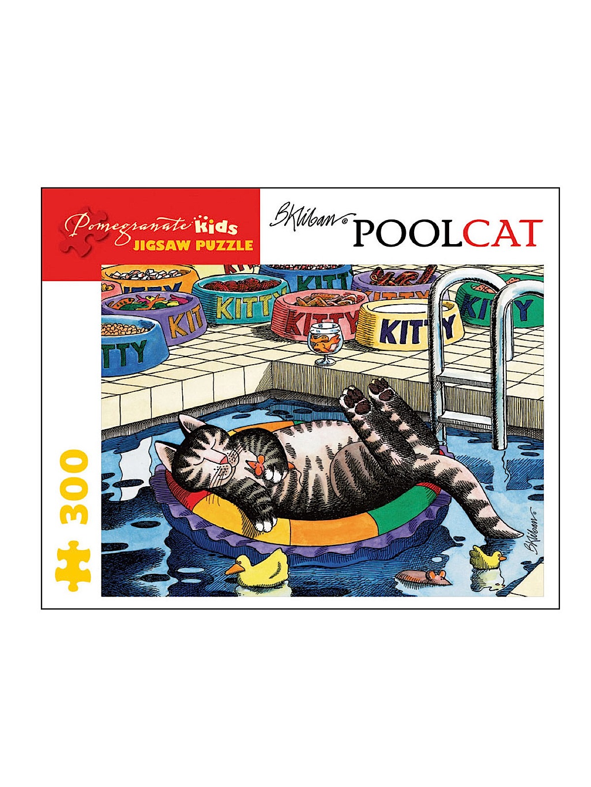 Kids 300-piece Jigsaw Puzzles B. Kilban: Pool Cat