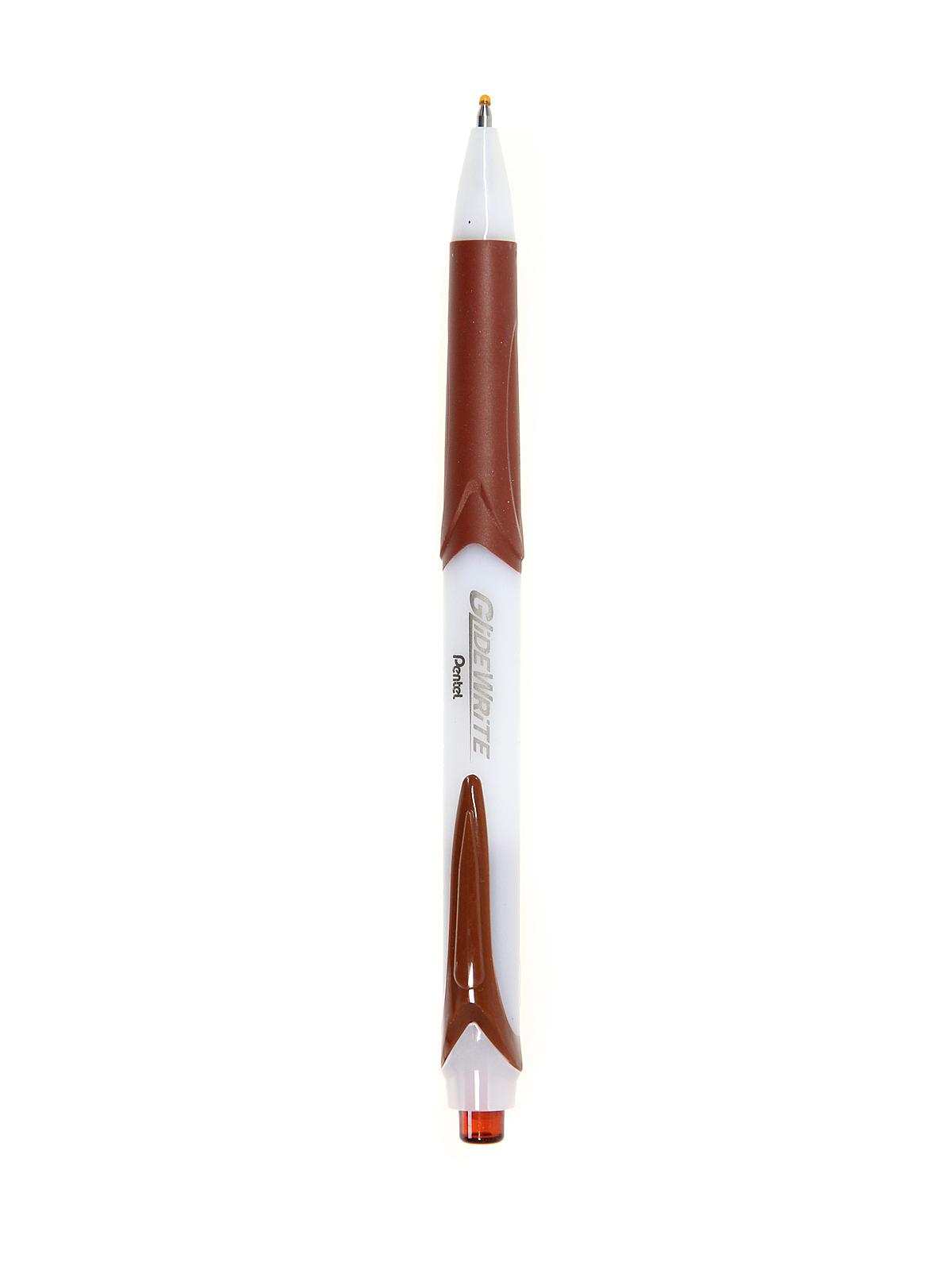GlideWrite Ballpoint Pen Brown 1.0 Mm Each