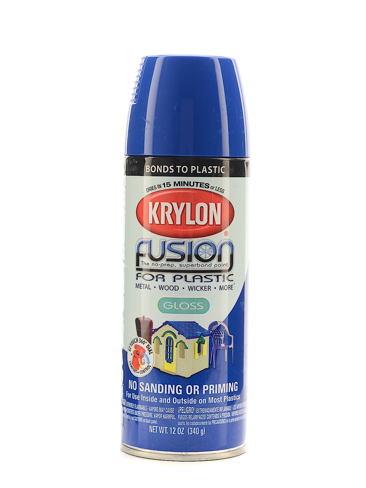 Fusion Spray Paint For Plastic Patriotic Blue Gloss