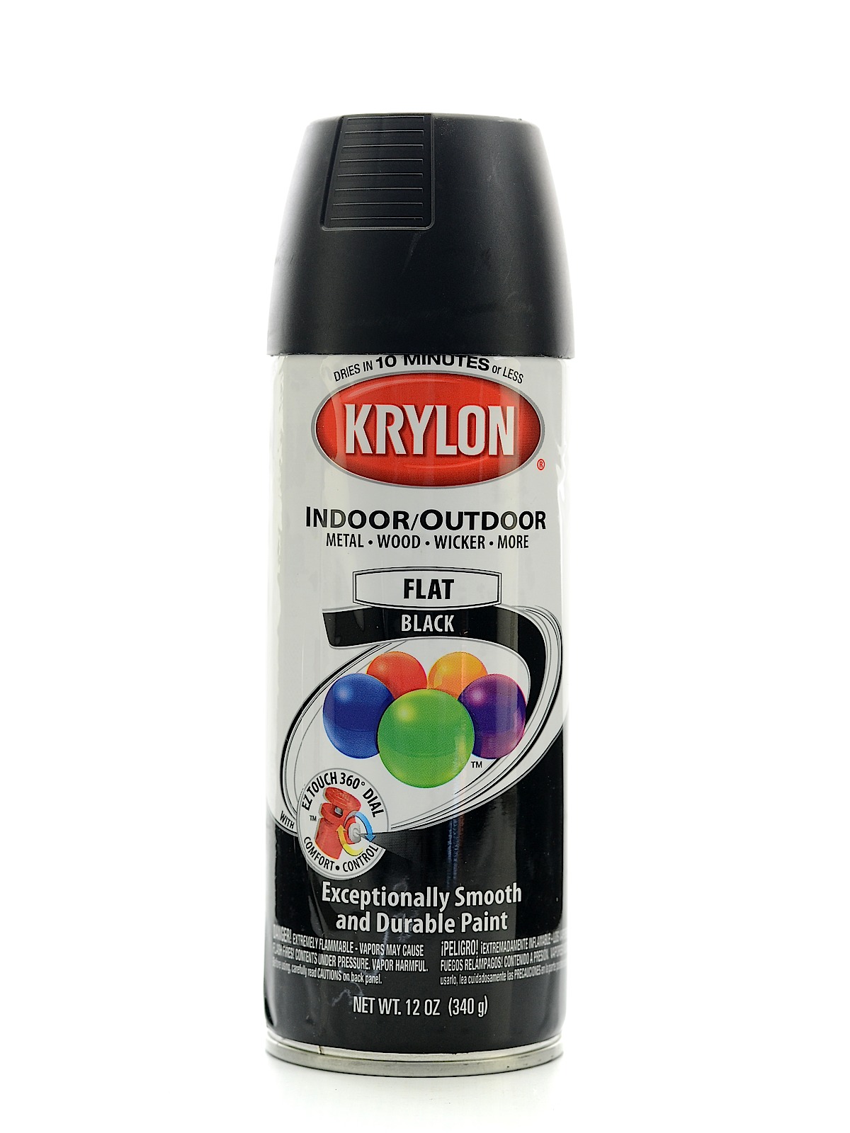 Indoor Outdoor Spray Paint Flat Black