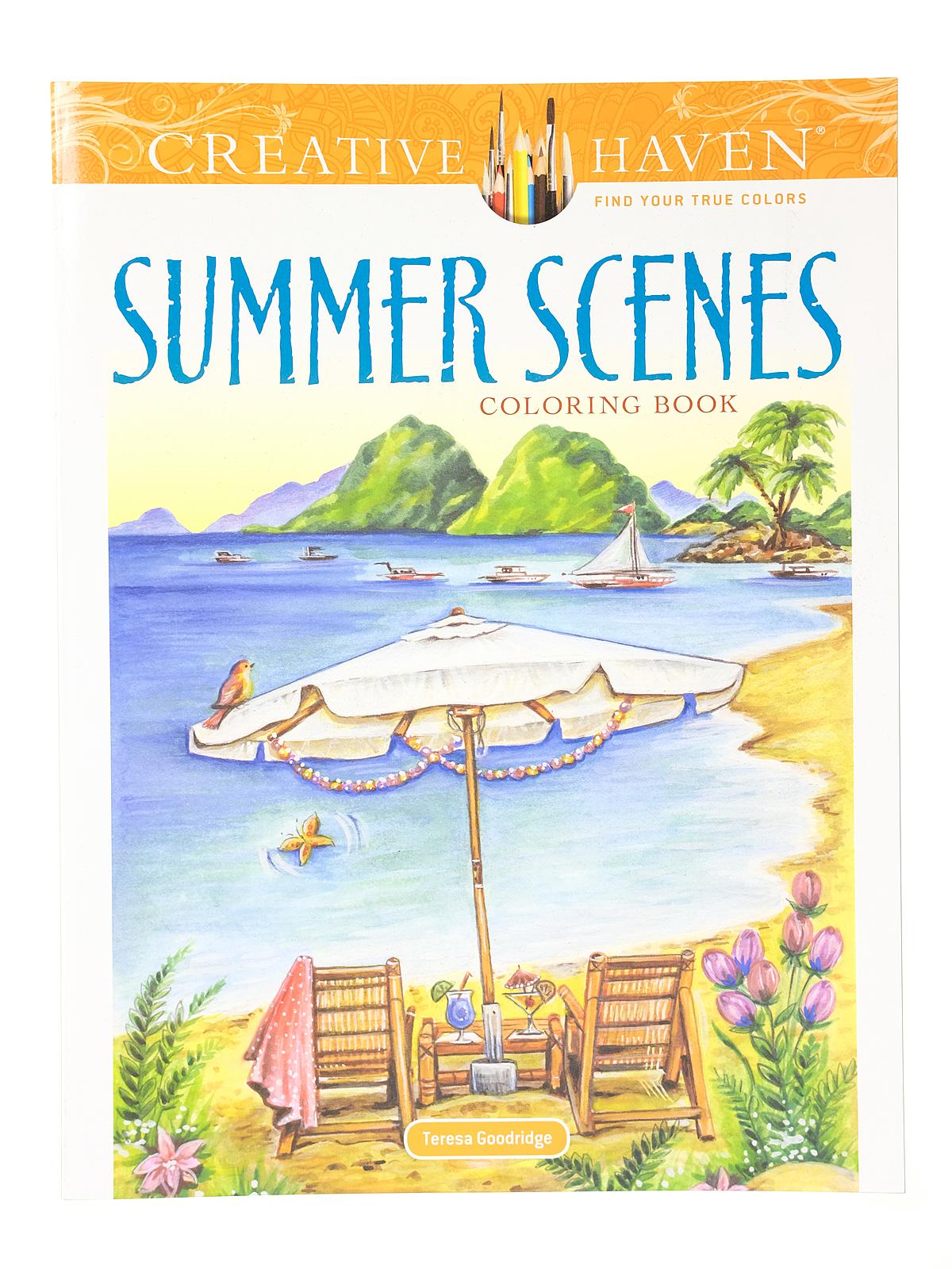 Creative Haven Coloring Books Summer Scenes