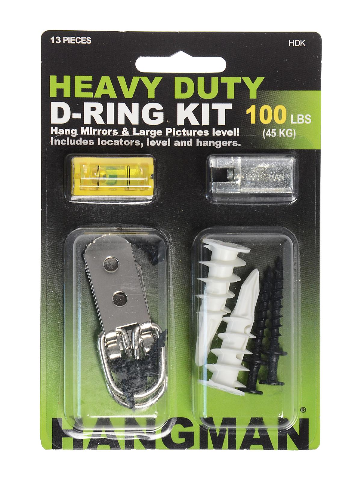 Heavy Duty D-ring Hanging Kit Each