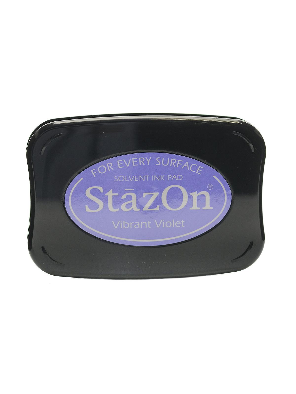 Stazon Solvent Ink Vibrant Violet 3.75 In. X 2.625 In. Full-size Pad