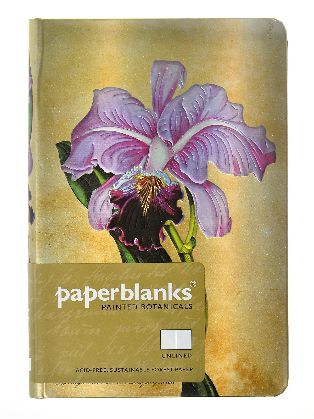 Painted Botanicals Brazilian Orchid Mini, 3 3 4 In. X 5 1 2 In. 176 Pages, Unlined