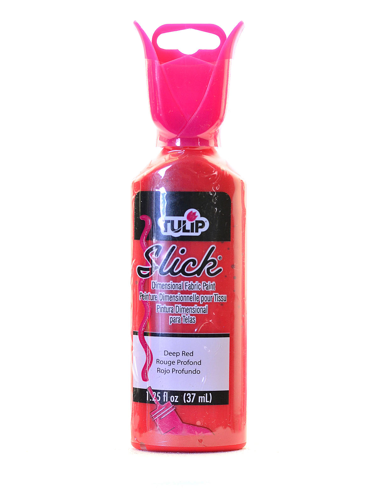 Slick Dimensional Fabric Paint Deep Red 1 1 4 Oz.