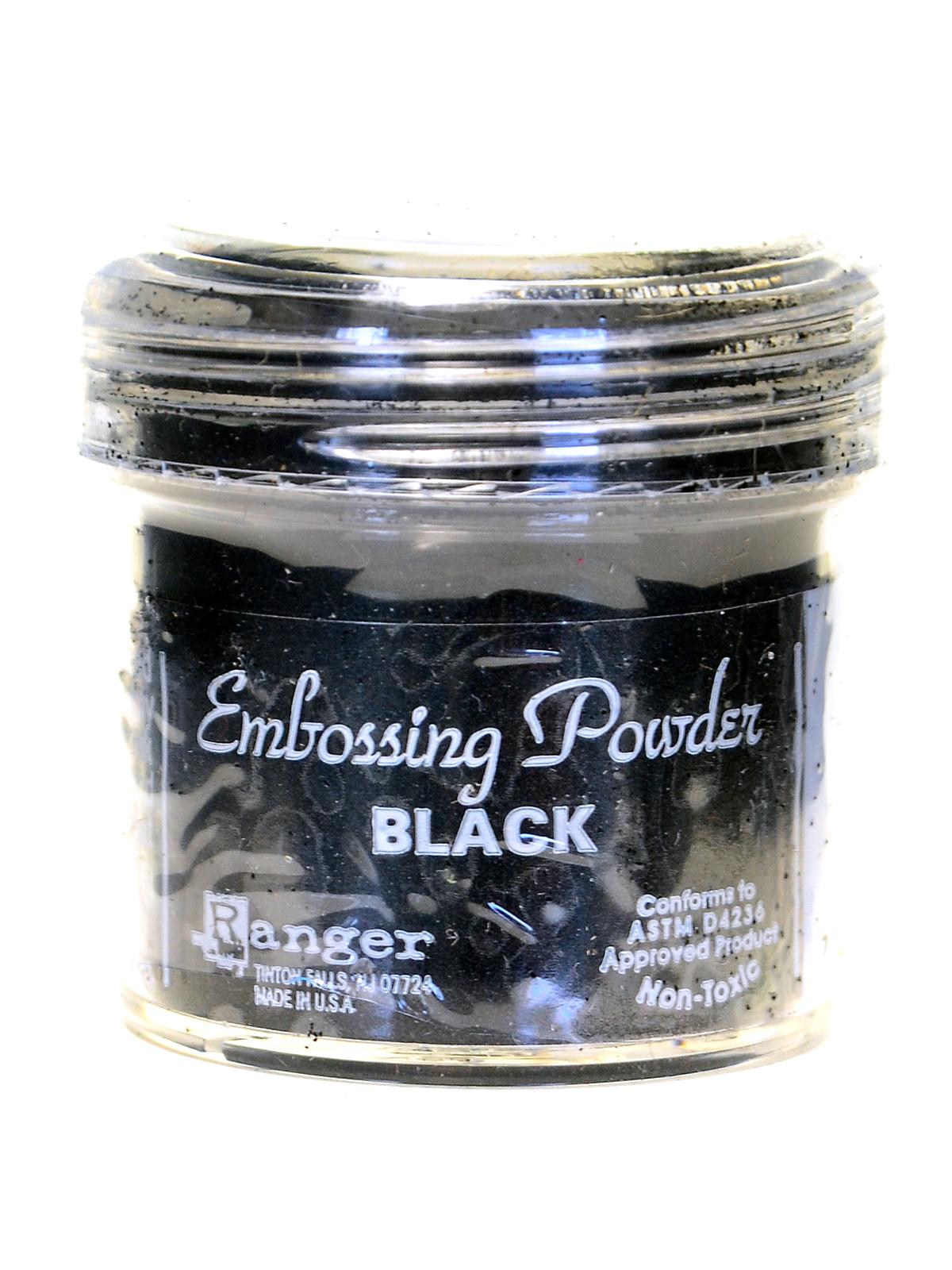 Embossing Powder Black 1 Oz. Jar