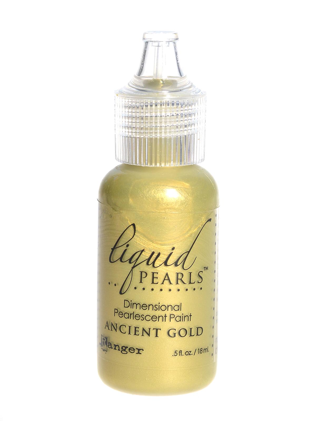 Liquid Pearls Pearlescent Paint Ancient Gold 0.5 Oz. Bottle