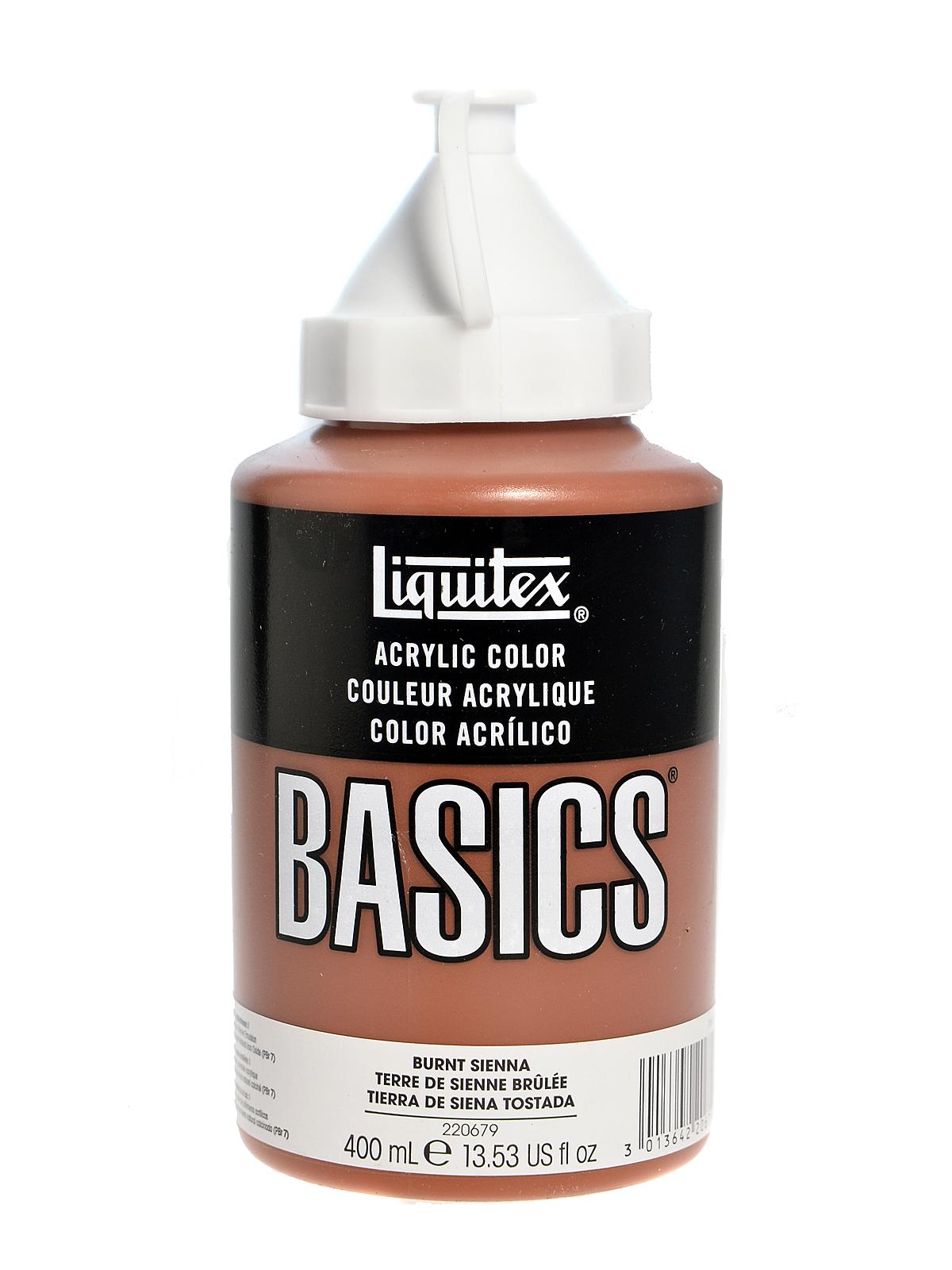 Basics Acrylics Colors Burnt Sienna 13.5 Oz. Squeeze Bottle