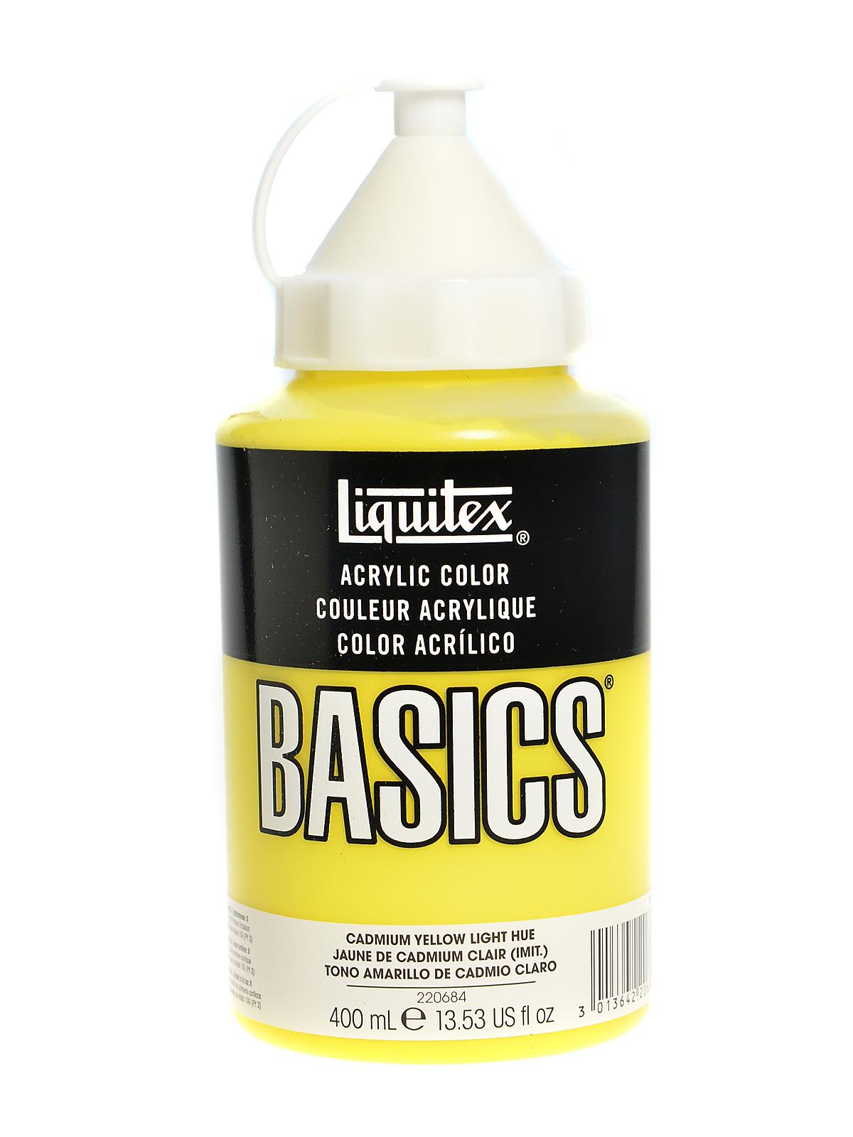 Basics Acrylics Colors Cadmium Yellow Light Hue 13.5 Oz. Squeeze Bottle