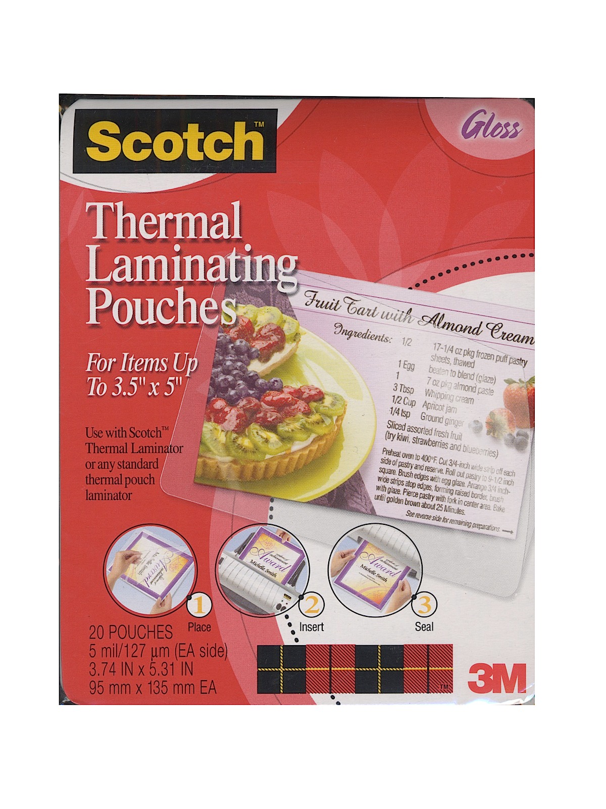 Thermal Laminating Pouches 3 11 16 X 2 3 8 In. (business Id Cards)