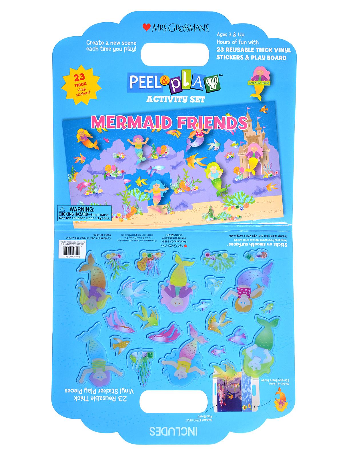 Peel And Play Activity Sets Mermaid Friends 23 Pieces