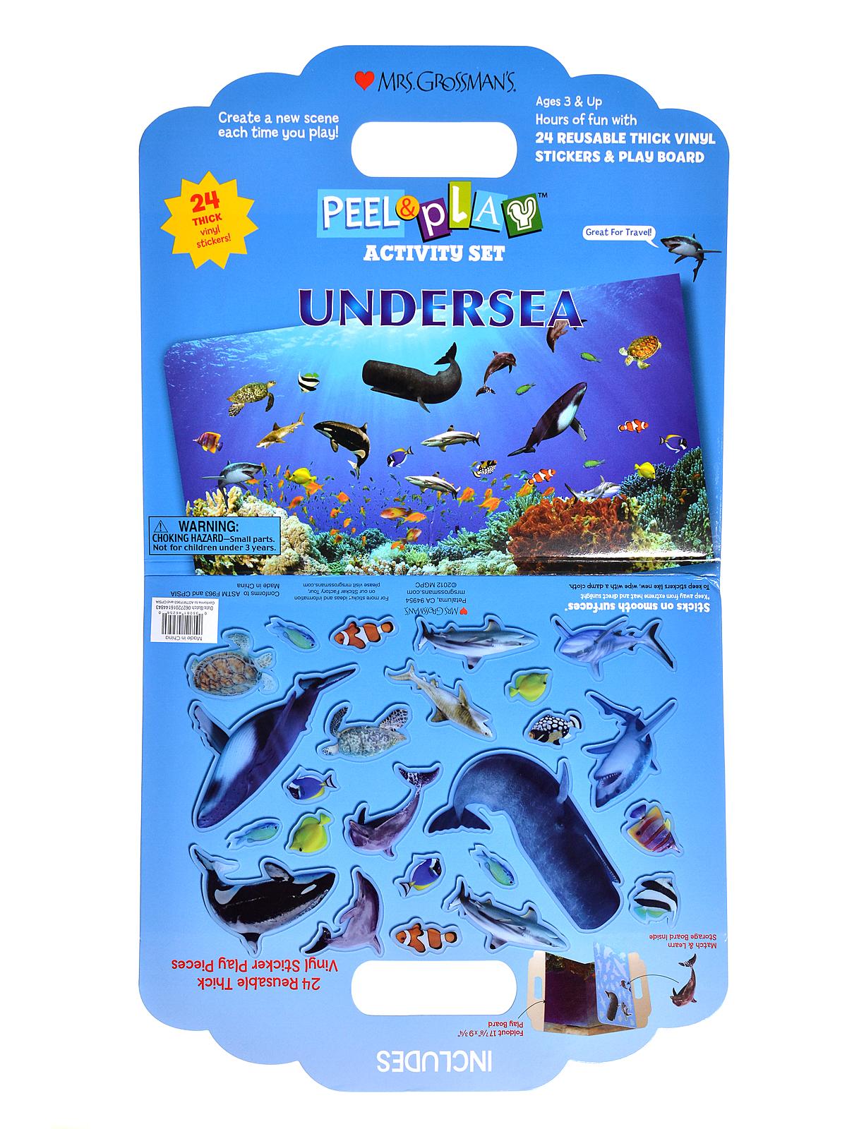 Peel And Play Activity Sets Undersea 24 Pieces