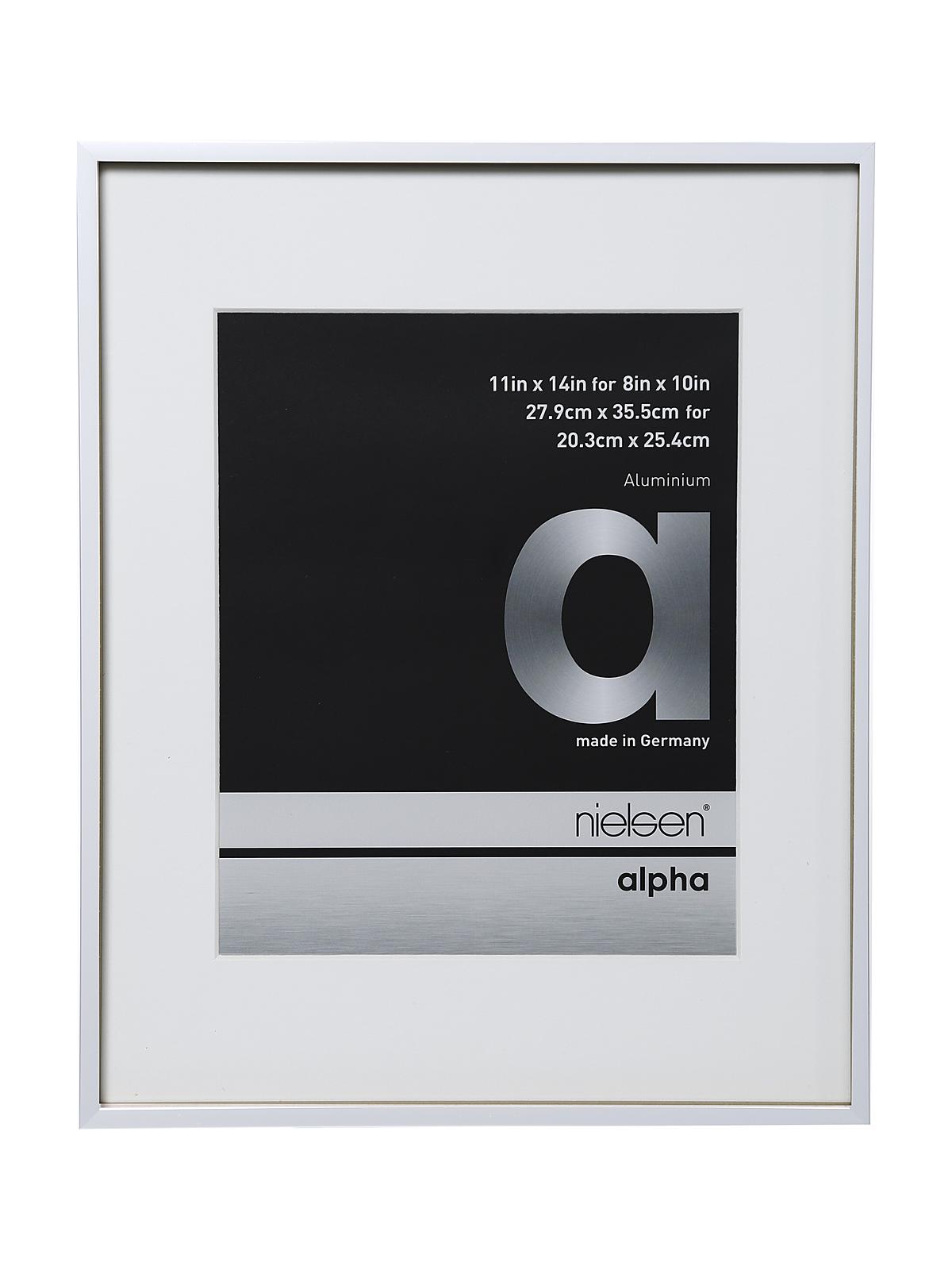 Alpha Aluminum Frames 11 In. X 14 In. Shiny Silver 8 In. X 10 In. Opening