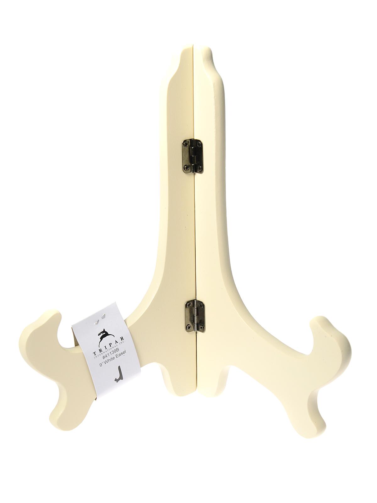 White Finish Wooden Display Stands 9 In. Each