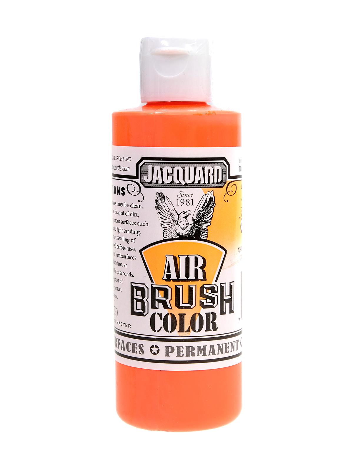 Airbrush Color Fluorescent Orange 4 Oz.
