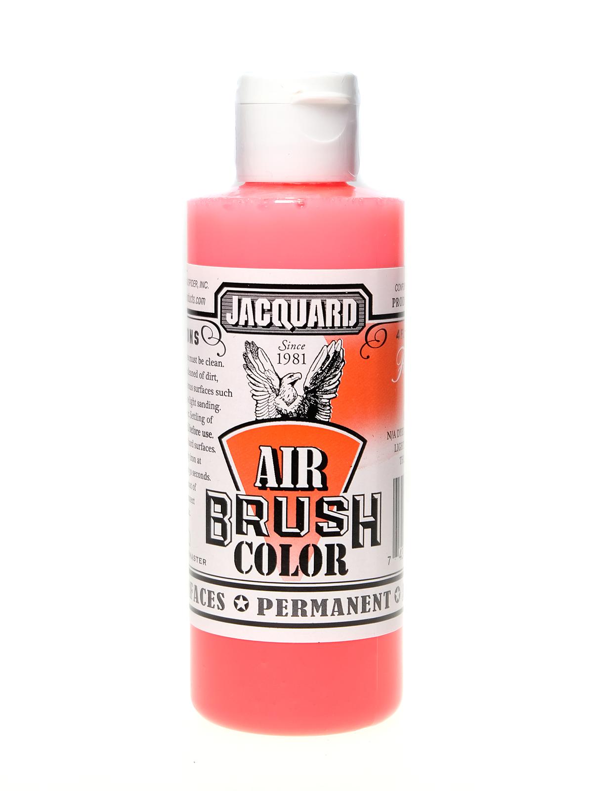 Airbrush Color Fluorescent Red 4 Oz.