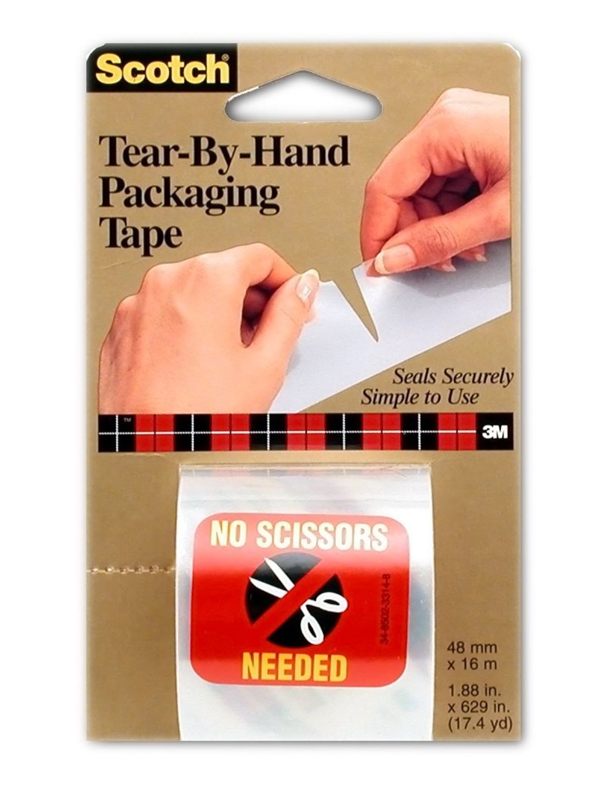 Tear-by-hand Packaging Tape 2 In.