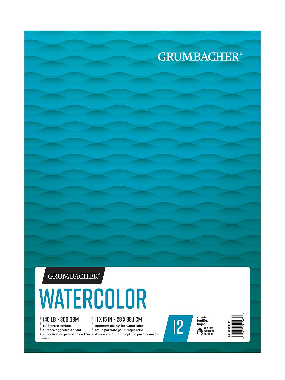 Watercolor Pads 11 In. X 15 In. 12 Sheets