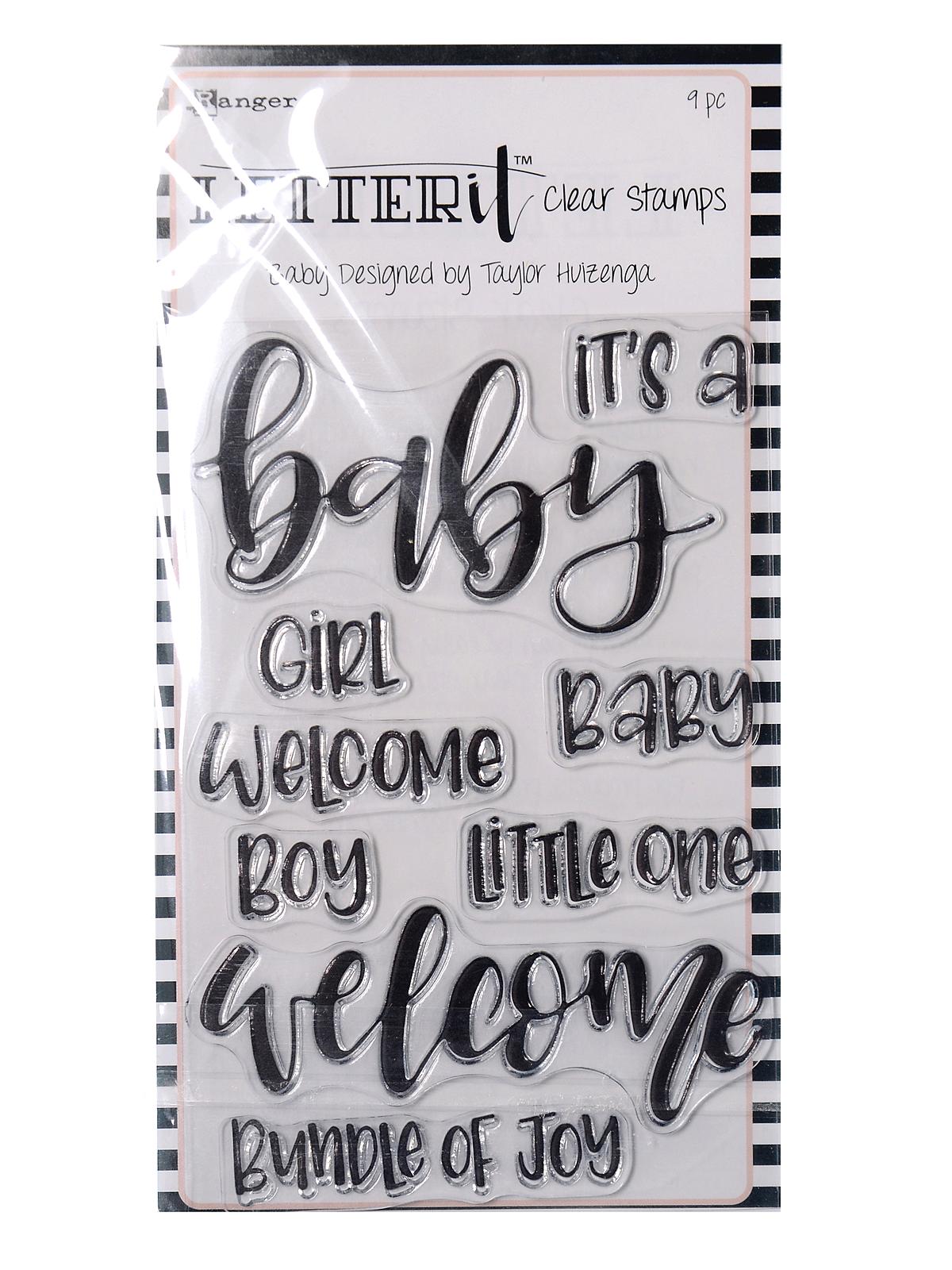 Letter It Clear Stamp Sets 4 In. X 6 In. Baby