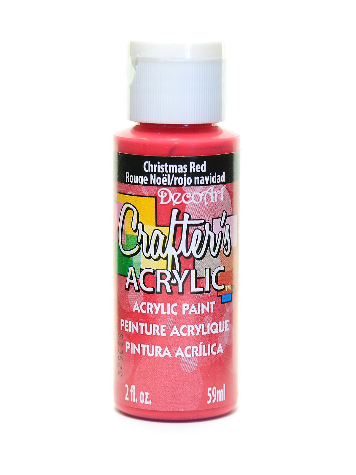 Crafters Acrylic 2 Oz Christmas Red
