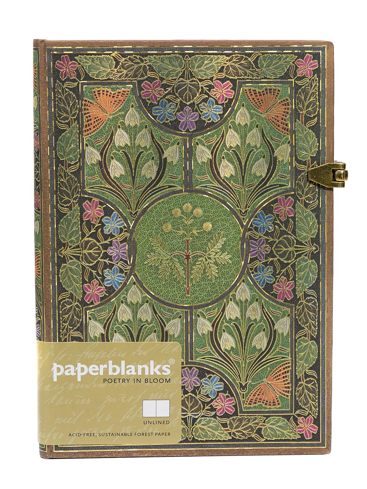 Poetry In Bloom Midi 144 Pages, Unlined 5 In. X 7 In.