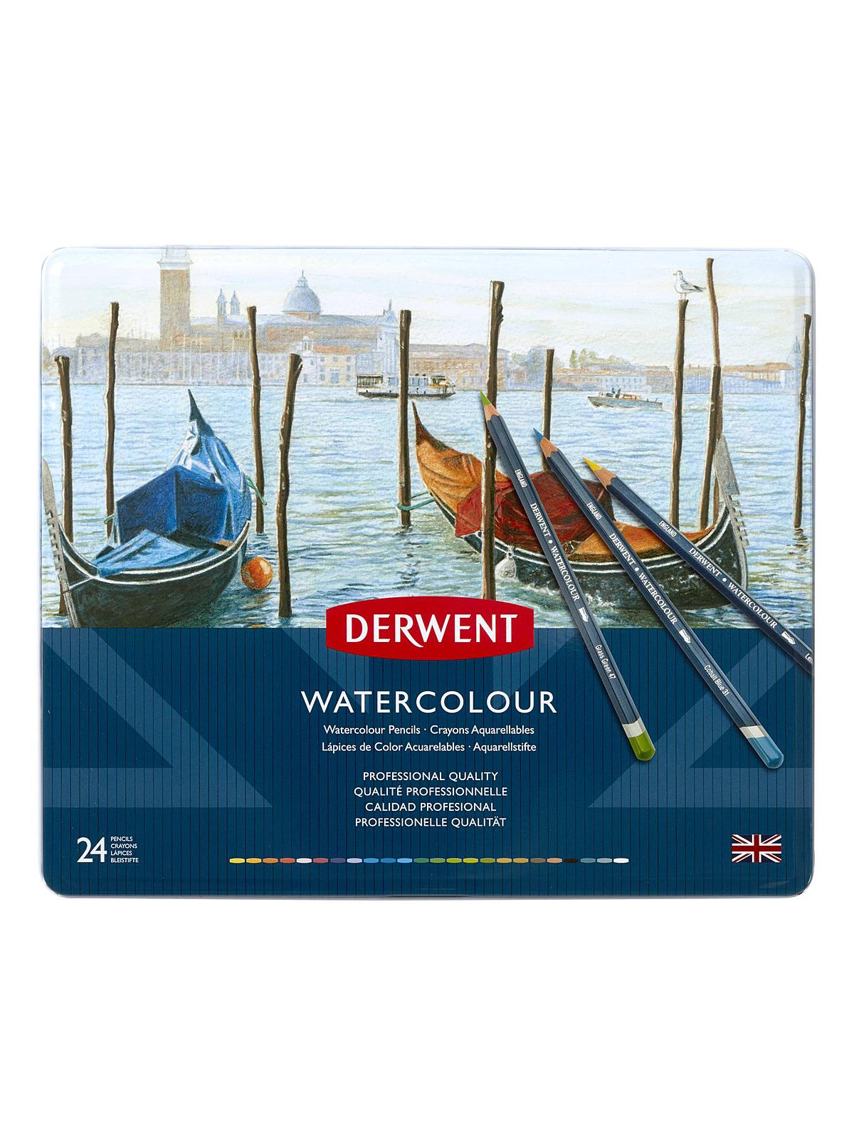 Watercolor Pencil Sets In Tins Set Of 24