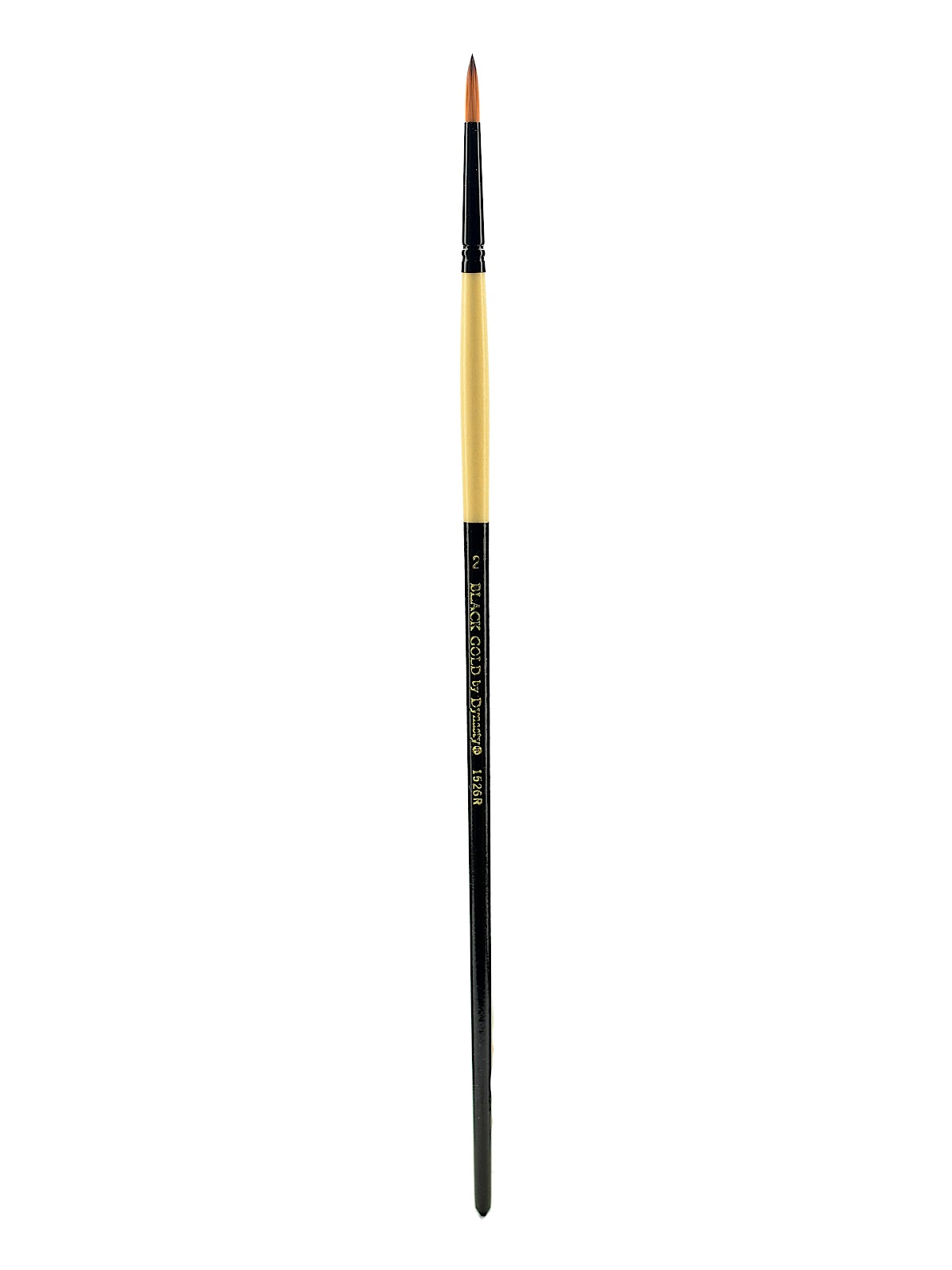 Black Gold Series Long Handled Synthetic Brushes 2 Round 1526r
