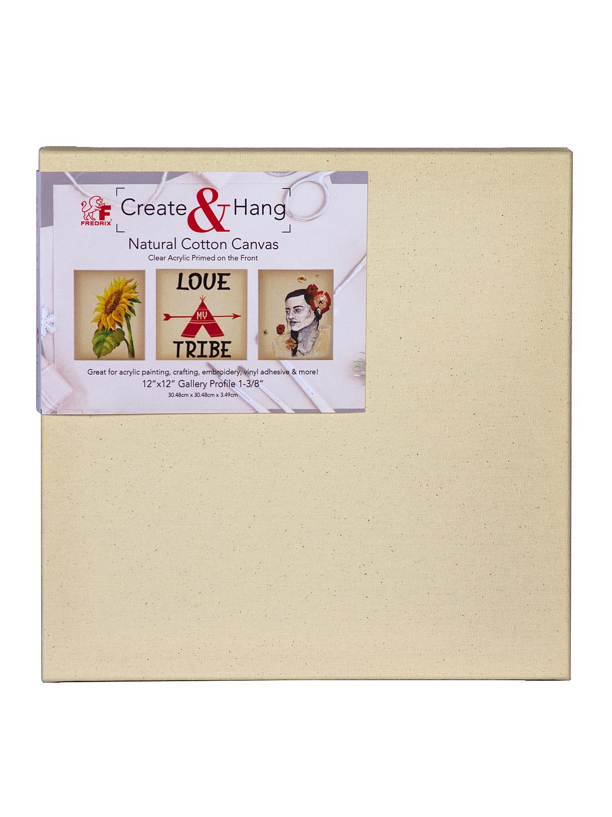 Natural Cotton Stretched Canvas 12 In. X 12 In.