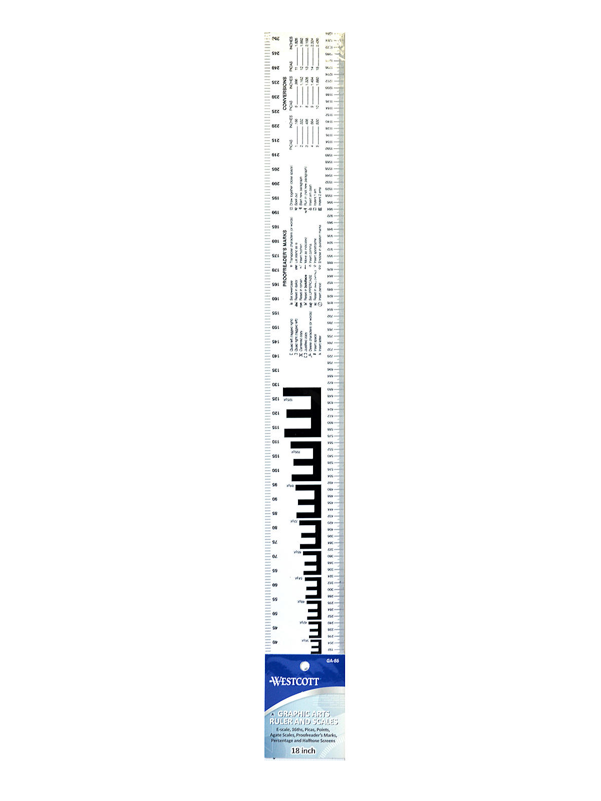 Graphic Art Rulers 2 In. X 18 In. Opaque