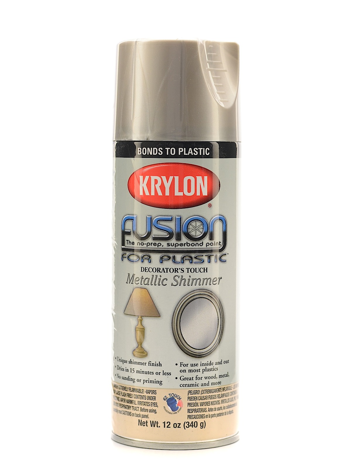 Fusion Spray Paint For Plastic Nickel Shimmer Gloss