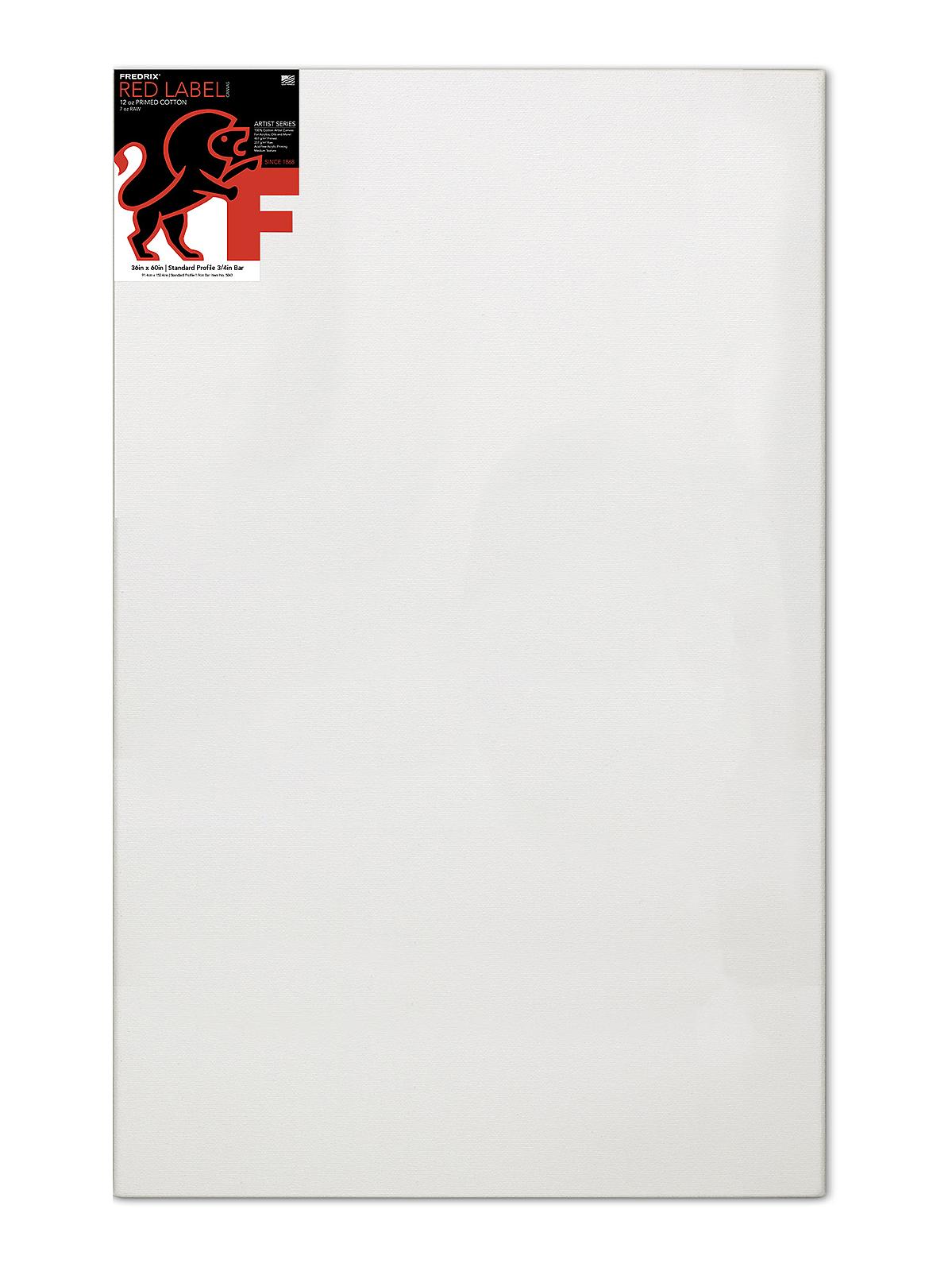 Red Label Standard Stretched Cotton Canvas 36 In. X 60 In. Each