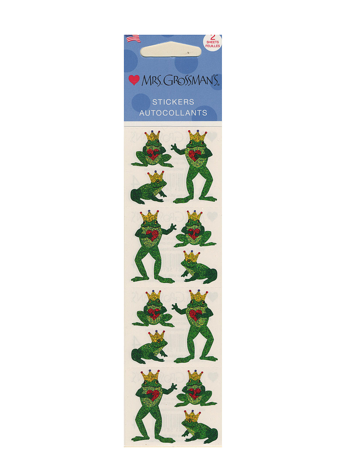 Regular Sticker Packs Sparkle Frog Prince 2 Sheets