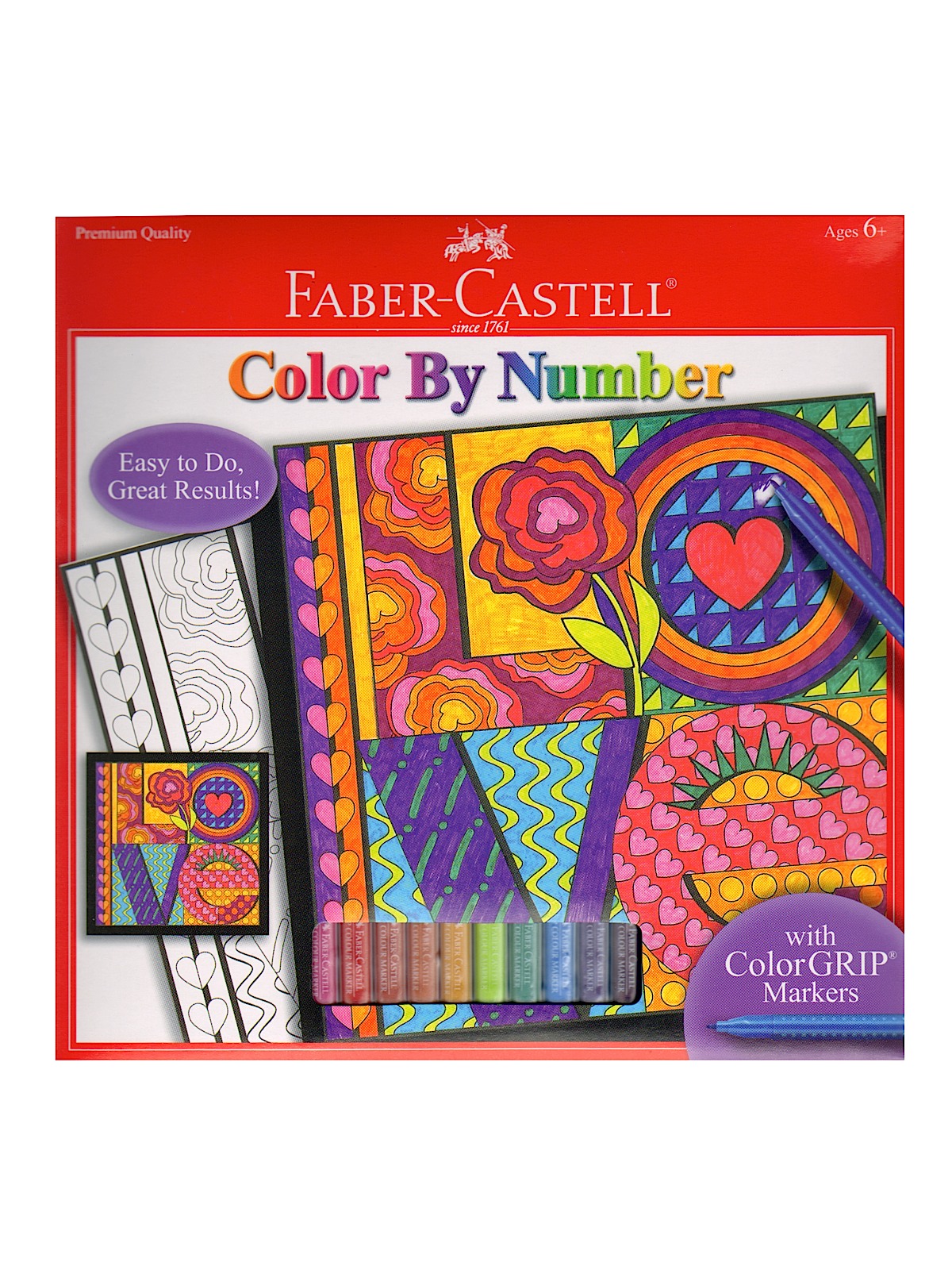 Color By Number With Markers Kits Love