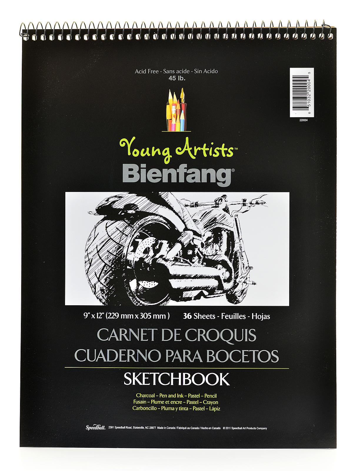 Young Artists Sketchbooks 9 In. X 12 In. 36 Sheets