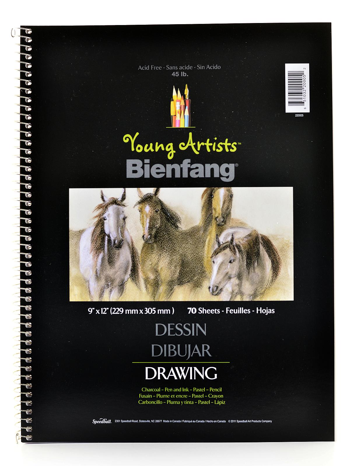 Young Artists Sketchbooks 12 In. X 9 In. 70 Sheets