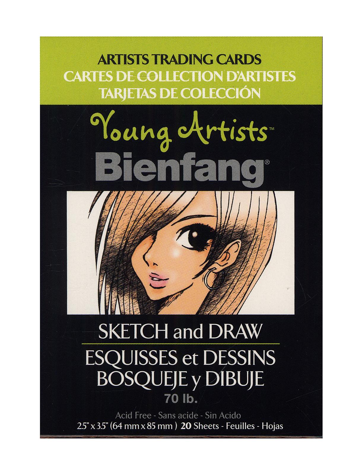 Young Artists Trading Cards Sketch Pack Of 20