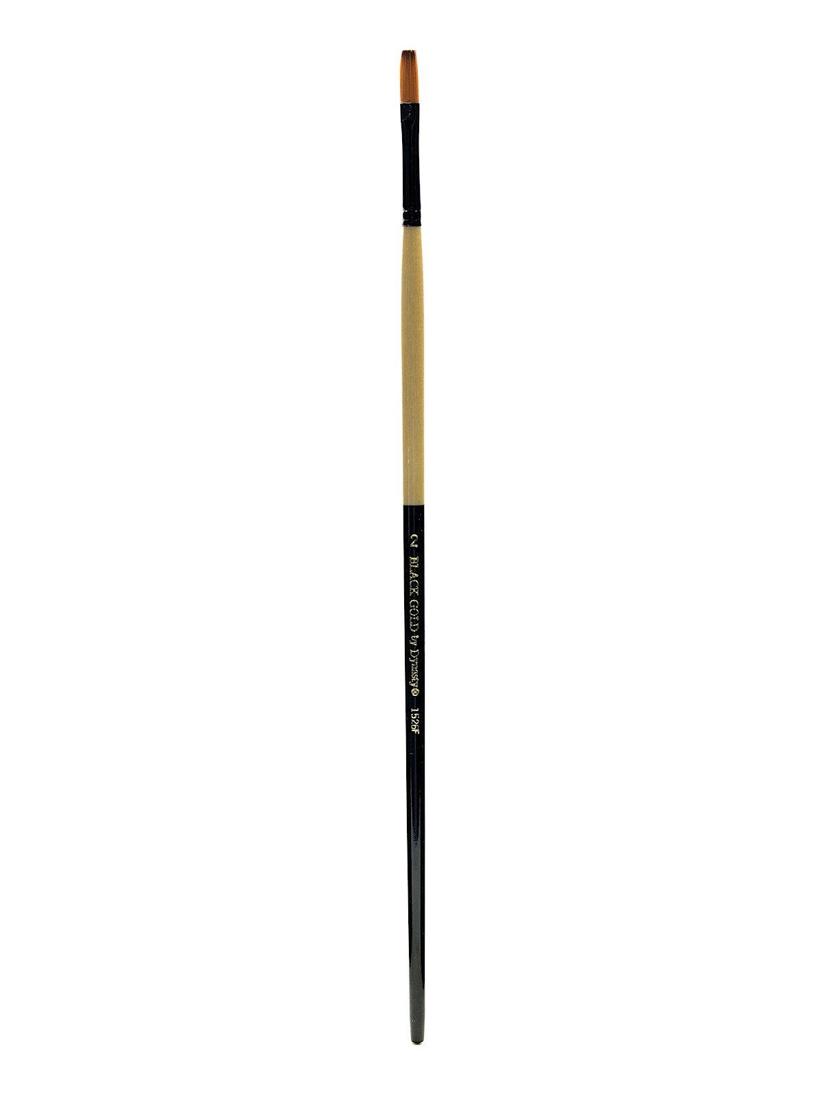 Black Gold Series Long Handled Synthetic Brushes 2 Flat 1526F