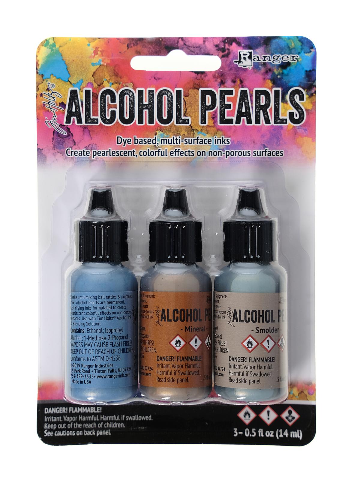 Tim Holtz Alcohol Pearl Kits #4 Celestial, Mineral, Smolder