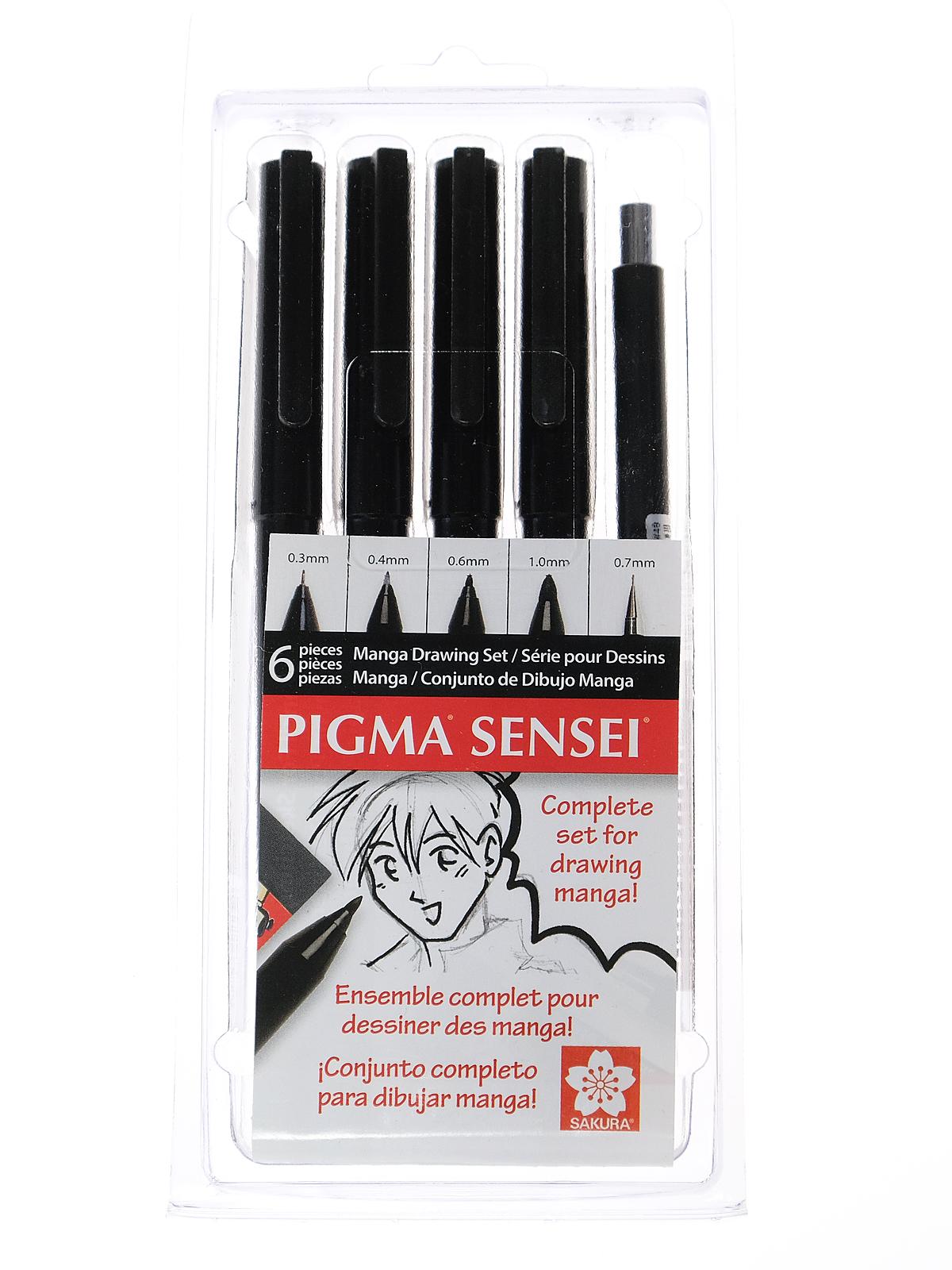 Pigma Sensei Manga 6 Piece Drawing Kit Each