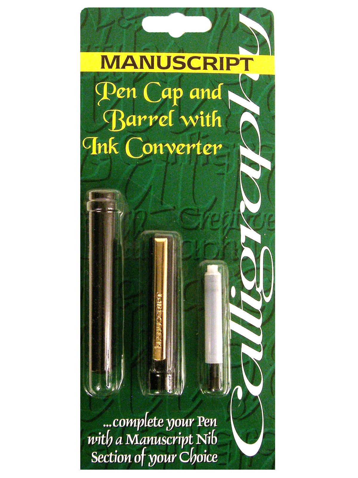 Standard Calligraphy Pen Cap And Barrel With Ink Converter Cap, Barrel And Converter