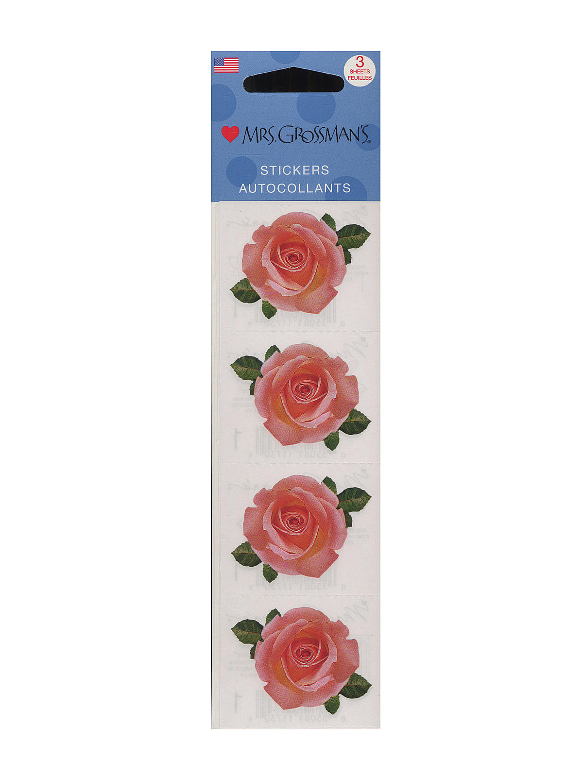 Regular Sticker Packs Photoessence Pink Rose 3 Sheets