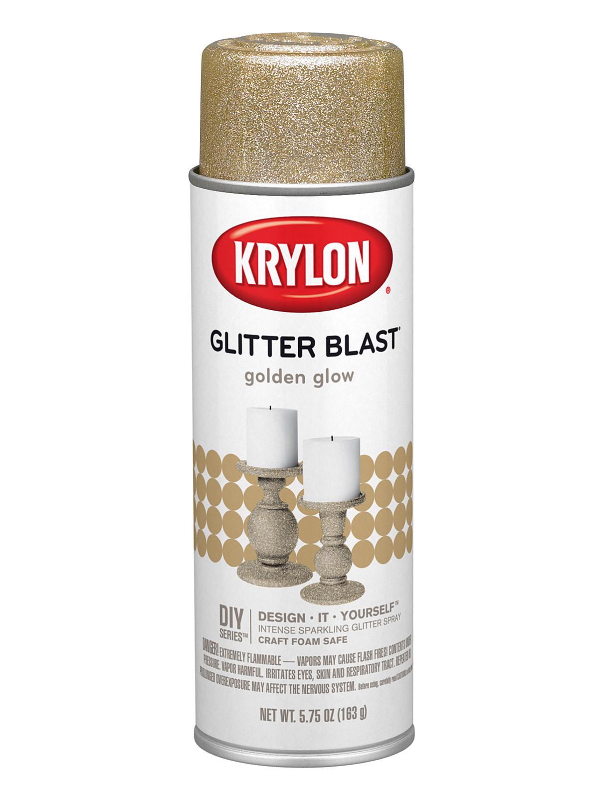 Glitter Blast Spray Paints Golden Glow 5 3 4 Oz.